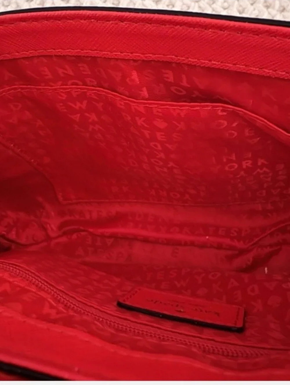 Kate Spade NWT Laurel Way Red Crossbody Bag with Gold Chain No Callouts Ret.$229 - Picture 10 of 10